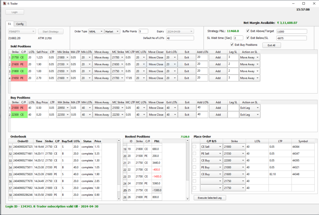 K-Trader Options Trading Tool